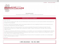 kleintierexpress24.de Webseite Vorschau