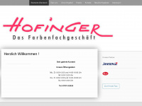 farben-hofinger.com Webseite Vorschau