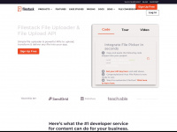 filestack.com Webseite Vorschau