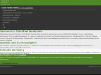 used-thinkparts.de Webseite Vorschau
