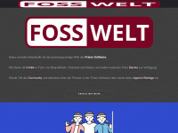 fosswelt.org Webseite Vorschau