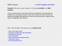 ghb-carport.de Webseite Vorschau