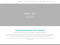 lokalundfair.ch Webseite Vorschau