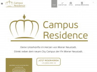 campus-residence.at Webseite Vorschau