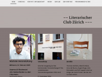 literarischerclubzuerich.com Webseite Vorschau