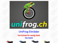 unifrog.ch Webseite Vorschau