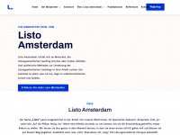 listo-amsterdam.com Webseite Vorschau