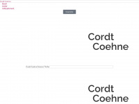 cordt-coehne.de Webseite Vorschau