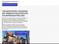 kaufpreis-aufteilung.com Webseite Vorschau