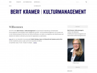 kramer-kulturmanagement.de Webseite Vorschau