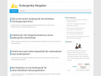 rudergeräte-ratgeber.de Webseite Vorschau