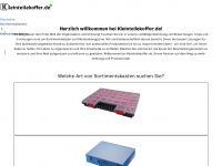 kleinteilekoffer.de Webseite Vorschau