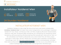 installateur-notdienst.co.at Webseite Vorschau