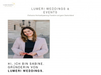 lumeri-weddings.de Webseite Vorschau