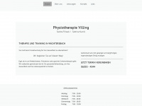 physiotherapie-villing.de Webseite Vorschau