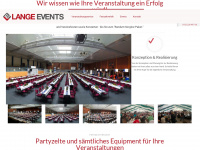 lange-events.com Webseite Vorschau