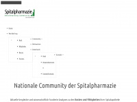 spitalpharmazie.ch Webseite Vorschau