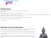 physio-neuss.com Webseite Vorschau