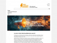 publicmarketingaward.de Webseite Vorschau