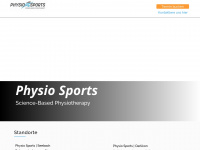 physiosports.ch Webseite Vorschau