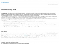 ki-sommercamp.de Webseite Vorschau