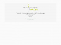 physiotherapie-balve.de Webseite Vorschau