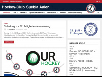 hockey-aalen.de Webseite Vorschau
