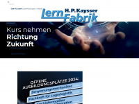 kaysser-lernfabrik.de Webseite Vorschau