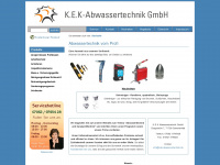 kek-abwassertechnik.de Webseite Vorschau