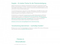 keppler-feinmechanik.de Webseite Vorschau
