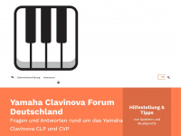 clavinova.de Webseite Vorschau