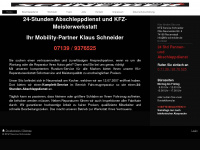 kfz-schneider.de Webseite Vorschau