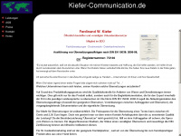 kiefer-communication.de Webseite Vorschau