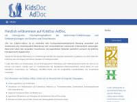 kidsdoc.at Webseite Vorschau