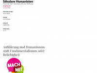 saekulare-humanisten.de Webseite Vorschau