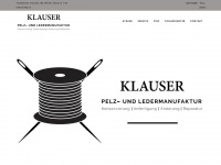 klauser-pelz-leder.de Webseite Vorschau