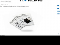 kling.de Webseite Vorschau