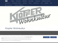 klopfer-wohnkultur.de Webseite Vorschau
