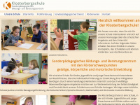 klosterbergschule.de Webseite Vorschau