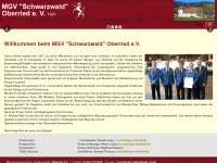 mgv-oberried.de Webseite Vorschau