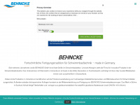 behncke.com Webseite Vorschau