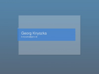 knyszka.de Webseite Vorschau