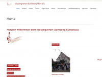 gesangverein-garnberg.de Webseite Vorschau