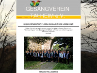 gesangverein-talheim.de Webseite Vorschau