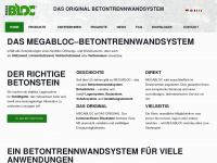 megabloc.de Webseite Vorschau