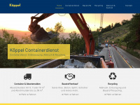koeppel-containerdienst.de Webseite Vorschau