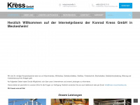 kress-maschinenbau.de Webseite Vorschau