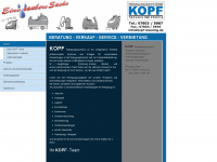 kopf-cleaning.de Webseite Vorschau
