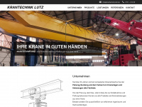 krantechnik-lutz.de Webseite Vorschau