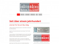 krattenmacher-bau.de Webseite Vorschau